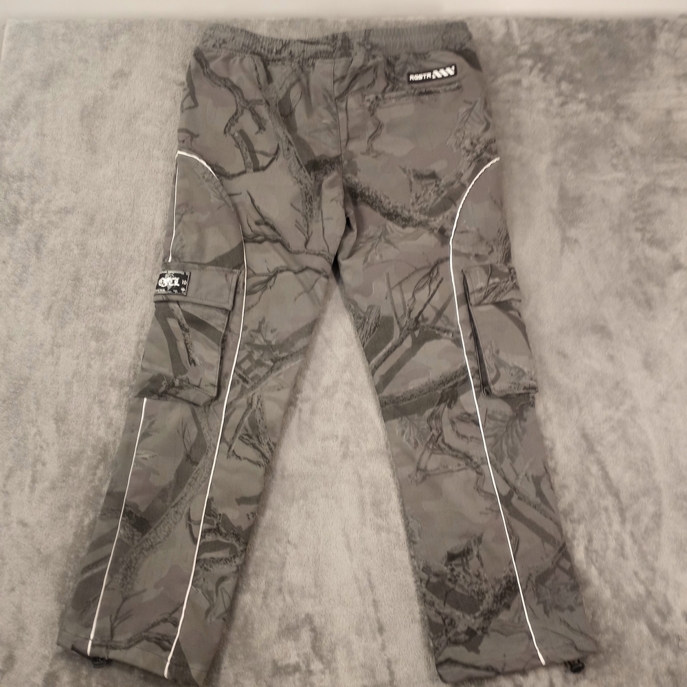 RGSTR Men's Gray Camouflage Cargo Pants with Reflective Trim Size Medium - Picture 2 of 14